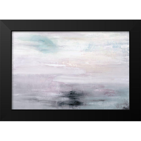 The Amethyst Seas Black Modern Wood Framed Art Print by Ross, Heather
