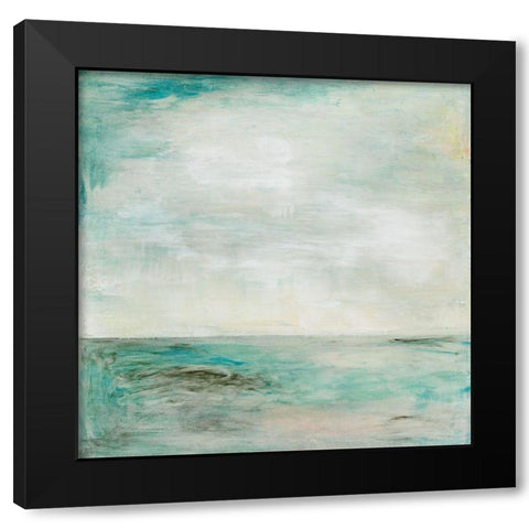 Once in a Blue Moon Morning Black Modern Wood Framed Art Print with Double Matting by Ross, Heather