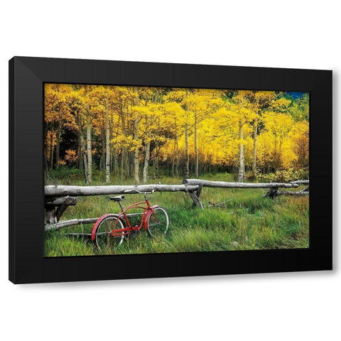 Red Cruiser Black Modern Wood Framed Art Print with Double Matting by Smith, Ken