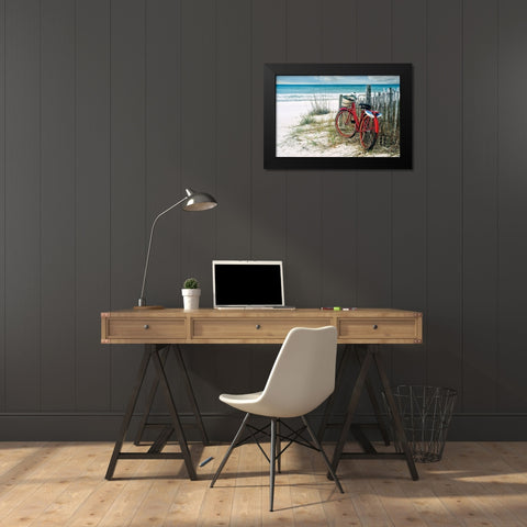 Summer Breeze Black Modern Wood Framed Art Print by Smith, Ken