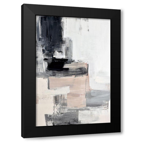 Peaches II Black Modern Wood Framed Art Print with Double Matting by Snow , Aerial