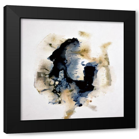 Pilot Black Modern Wood Framed Art Print with Double Matting by Snow , Aerial