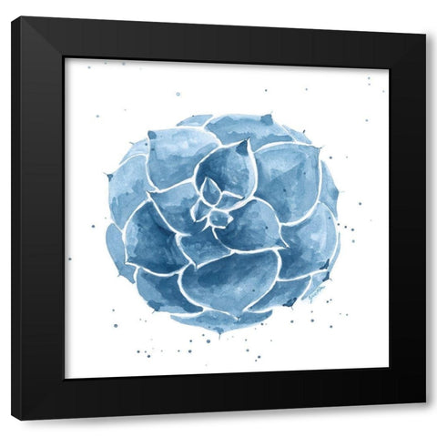 Midnight Succulent I Black Modern Wood Framed Art Print by St.Amant, Yvette