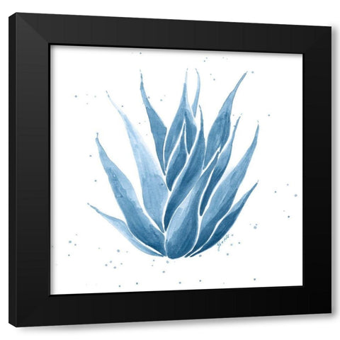 Midnight Succulent II Black Modern Wood Framed Art Print by St.Amant, Yvette