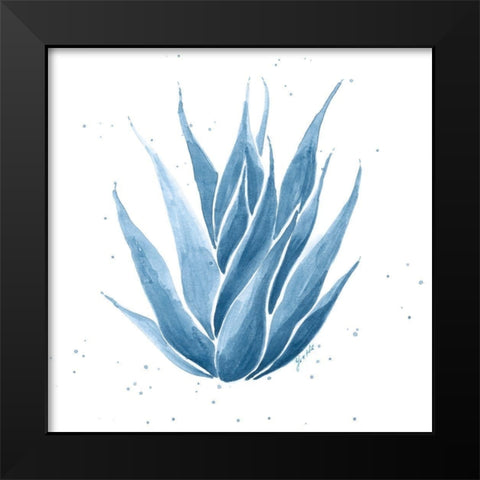 Midnight Succulent II Black Modern Wood Framed Art Print by St.Amant, Yvette