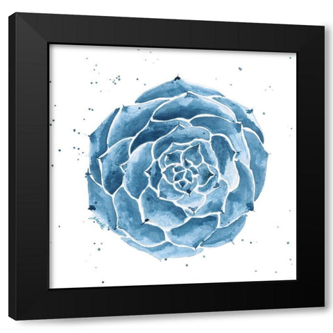Midnight Succulent IV Black Modern Wood Framed Art Print by St.Amant, Yvette