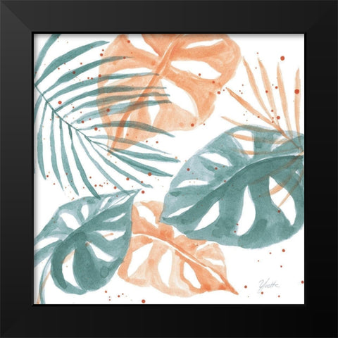 Palm Party II Black Modern Wood Framed Art Print by St.Amant, Yvette