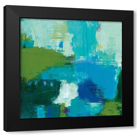 Constellation Black Modern Wood Framed Art Print by Carstensen, Amy Leigh