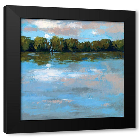 Tranquil Day Black Modern Wood Framed Art Print with Double Matting by Casell, Sherri