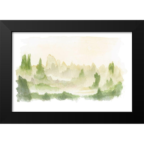 Green Beginnings Black Modern Wood Framed Art Print by Talbot, Andrew