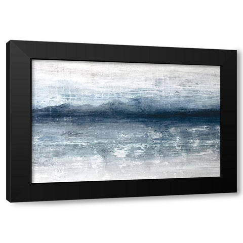 Horizon Black Modern Wood Framed Art Print with Double Matting by Stephane Fontaine