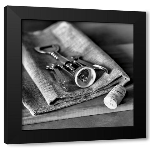 Corks I Black Modern Wood Framed Art Print with Double Matting by Frank, Assaf