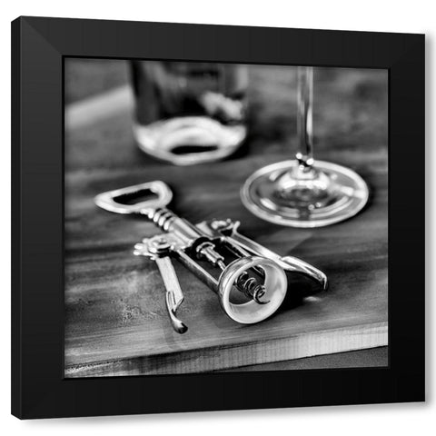 Corks II Black Modern Wood Framed Art Print by Frank, Assaf