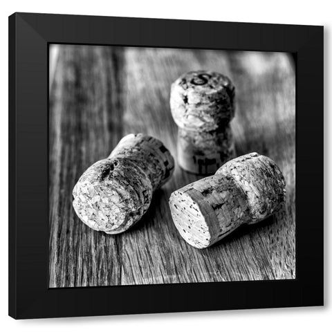 Corks IV Black Modern Wood Framed Art Print by Frank, Assaf