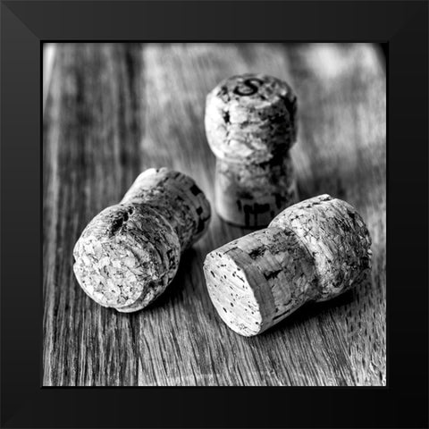 Corks IV Black Modern Wood Framed Art Print by Frank, Assaf