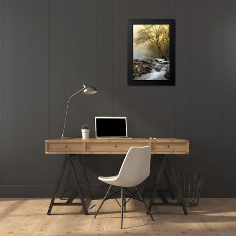 One Spring Morning Black Modern Wood Framed Art Print by Burt, D.
