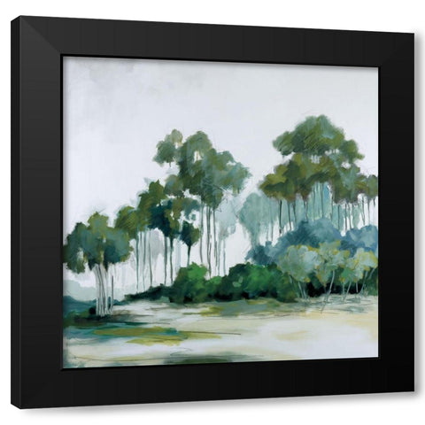 Winter Light Black Modern Wood Framed Art Print with Double Matting by Ellens, Jacqueline