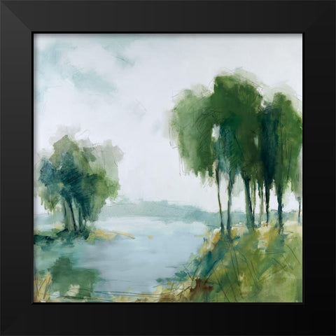 Summer Colors Black Modern Wood Framed Art Print by Ellens, Jacqueline