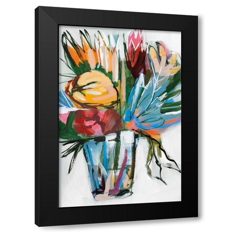 November Blooms  I Black Modern Wood Framed Art Print by Fitzsimmons, A.