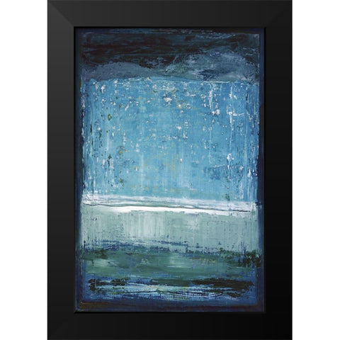 Elemental Black Modern Wood Framed Art Print by Gold, Caroline