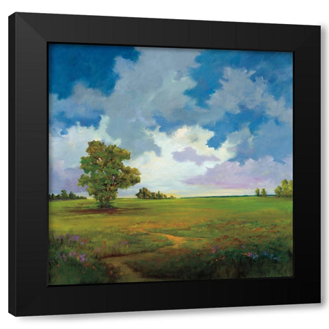 Big Sky Black Modern Wood Framed Art Print by Jackson, Victoria