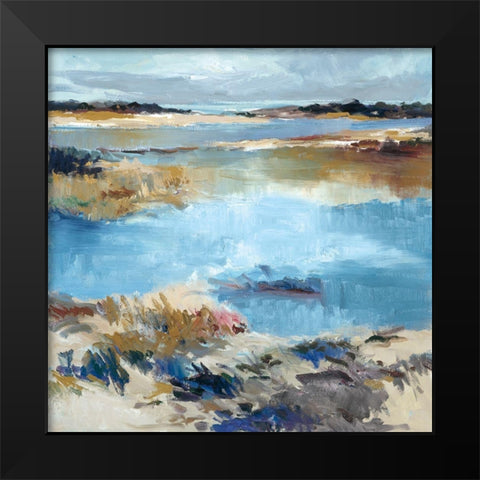 Water Way Black Modern Wood Framed Art Print by Camps, Pere