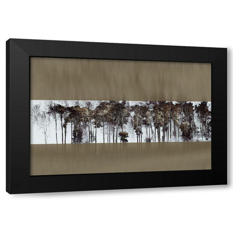 Golden Faith I Black Modern Wood Framed Art Print by Hoh, Roy