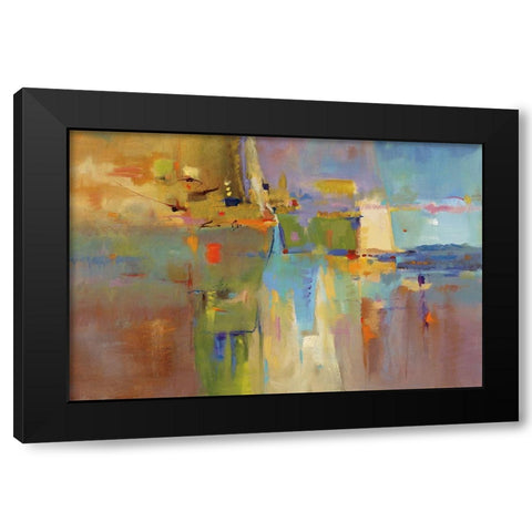 Atypical Reflections Black Modern Wood Framed Art Print with Double Matting by Jackson, Victoria