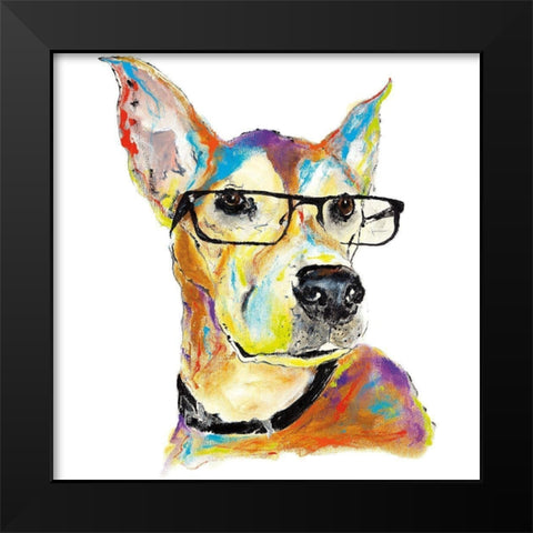 Spartacus Black Modern Wood Framed Art Print by Kadmiri, Aziz