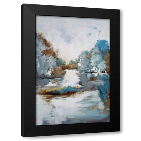 Finding Center Black Modern Wood Framed Art Print by Buckley, Mary Parker