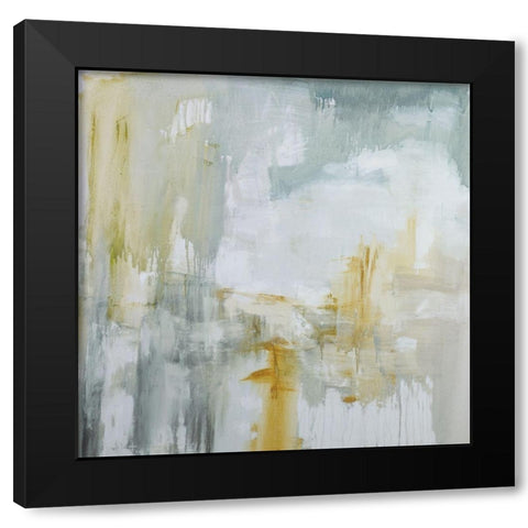 Undertone Black Modern Wood Framed Art Print by Ellens, Jacqueline