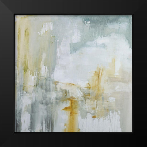 Undertone Black Modern Wood Framed Art Print by Ellens, Jacqueline