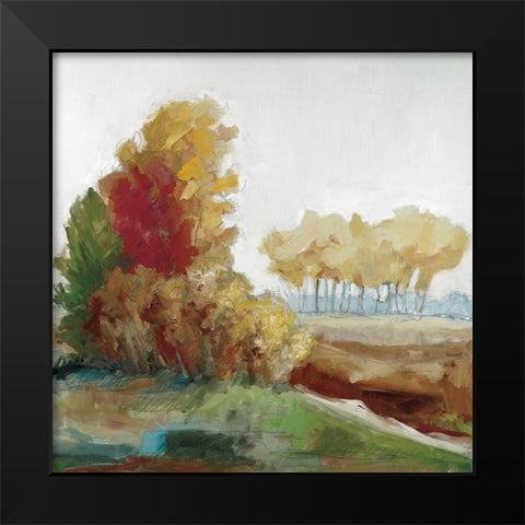 Autumn Colors Black Modern Wood Framed Art Print by Ellens, Jacqueline