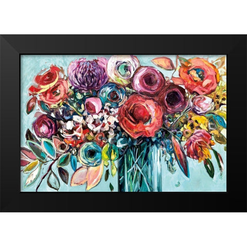 Here Comes The Sun Black Modern Wood Framed Art Print by Drew, Vanessa