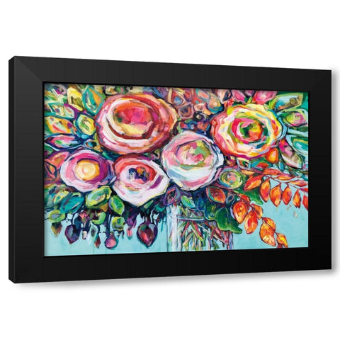 Second Time Round Black Modern Wood Framed Art Print by Drew, Vanessa