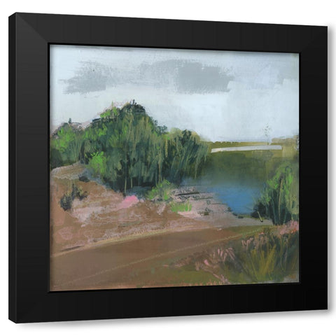 Spring Is Starting II Black Modern Wood Framed Art Print with Double Matting by Bernsen, Leslie