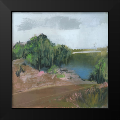 Spring Is Starting II Black Modern Wood Framed Art Print by Bernsen, Leslie