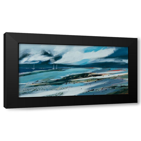 Safe Harbour Black Modern Wood Framed Art Print with Double Matting by Fitzsimmons, A.