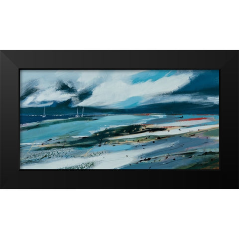 Safe Harbour Black Modern Wood Framed Art Print by Fitzsimmons, A.