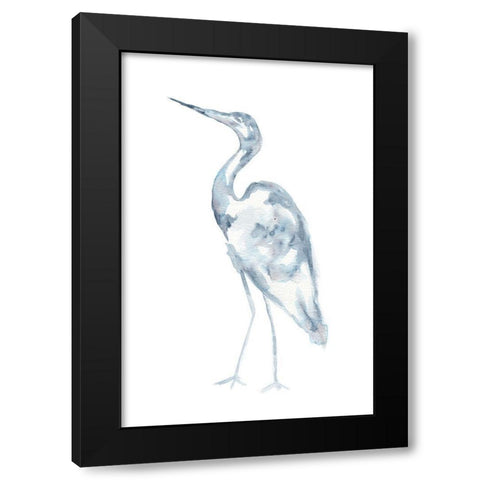 Beach Crane Black Modern Wood Framed Art Print by St. Amant, Yvette