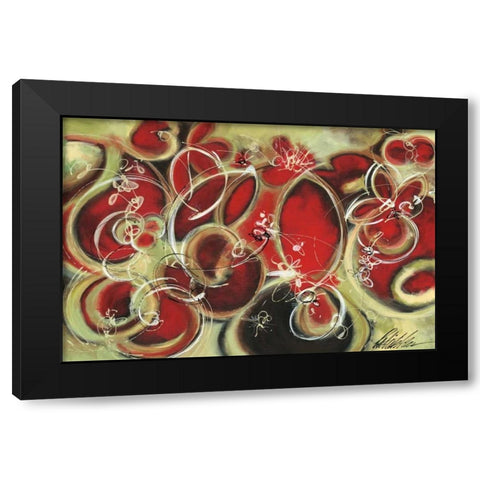 Dawnn Black Modern Wood Framed Art Print by Pryor, Patrick