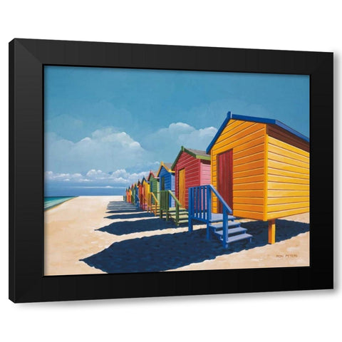 Before the Crowd Black Modern Wood Framed Art Print by Peters, Ron