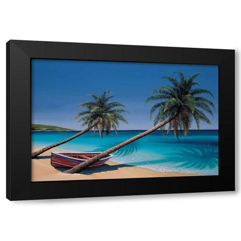 Days End Black Modern Wood Framed Art Print by Peters, Ron