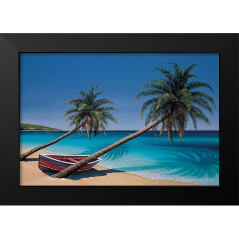 Days End Black Modern Wood Framed Art Print by Peters, Ron