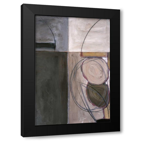Circular Motion I Black Modern Wood Framed Art Print by Perkins, Sharon