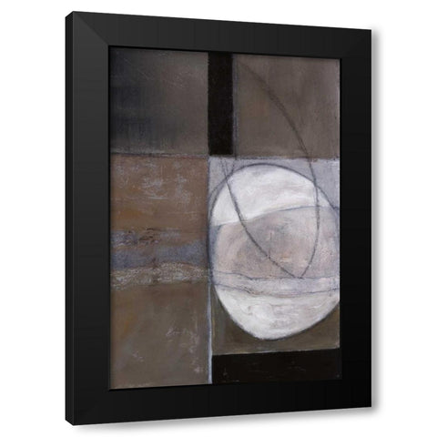 Circular Motion II Black Modern Wood Framed Art Print with Double Matting by Perkins, Sharon