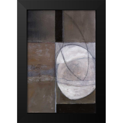 Circular Motion II Black Modern Wood Framed Art Print by Perkins, Sharon