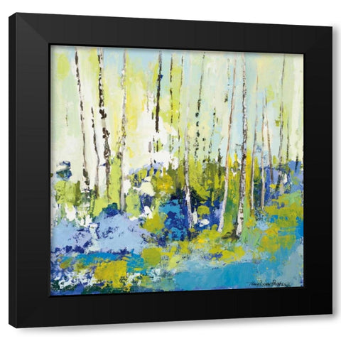 Summer Series I Black Modern Wood Framed Art Print with Double Matting by Pristas, Tracy Lynn