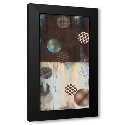 Graysons Patches I Black Modern Wood Framed Art Print by Pasion, Wani