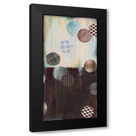 Graysons Patches II Black Modern Wood Framed Art Print by Pasion, Wani